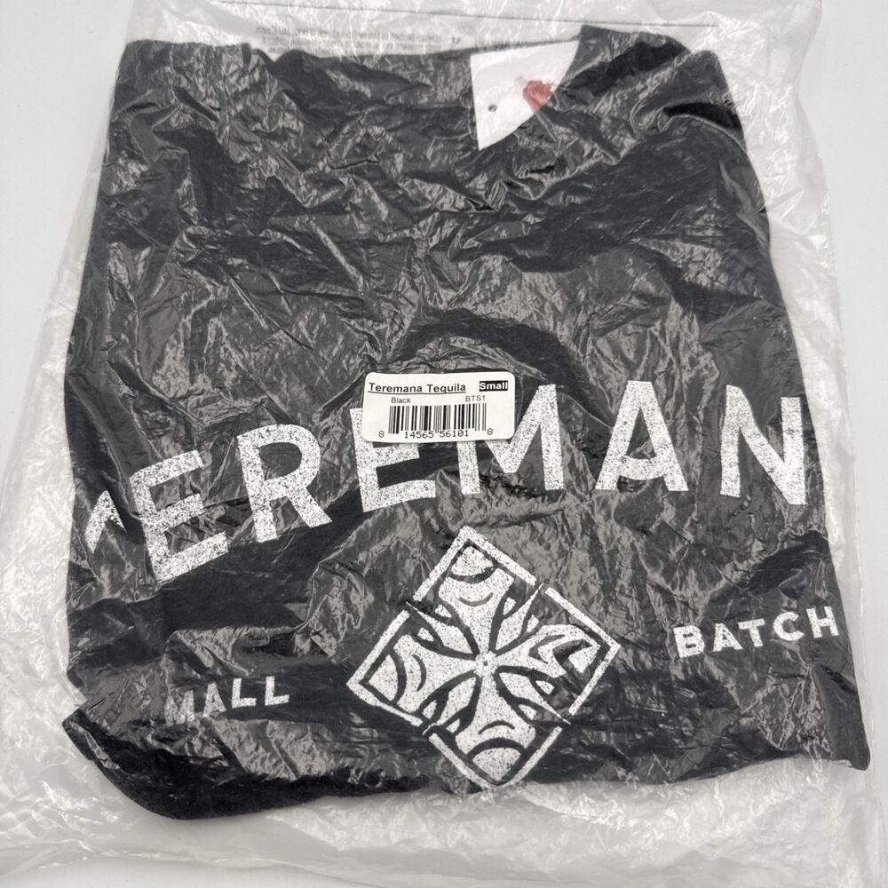 NEW Sportique Teremana Tequila Short Sleeve T Shirt Men's S Small Black The Rock